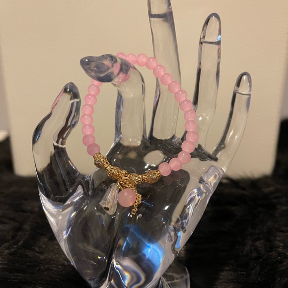 Classy Pink Beaded Bracelet - Picture 3 of 3